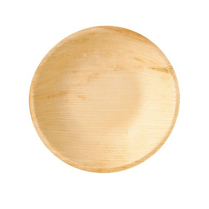 Papstar - 85515 Einweggeschirr Rundteller (Holz-Optik) aus Palmengewächse