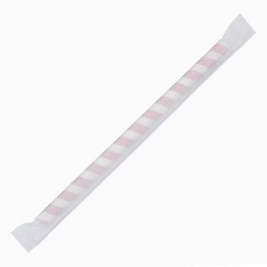 Fiesta Compostable - Modellnummer - Kompostierbare Papier Smoothie-Strohhalme (rot, 21cm, 0.73 kg)