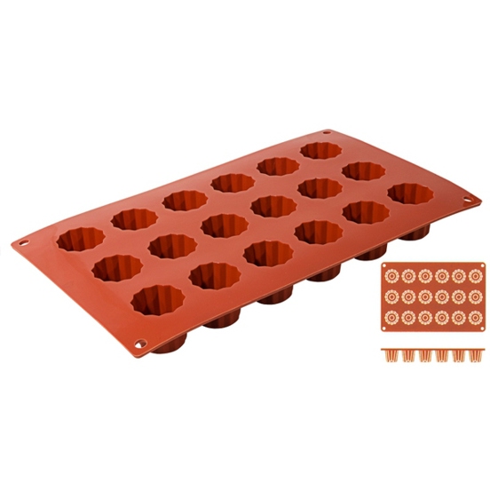 Contacto Bander - BORDELAIS (18er) - Silikon-Backmatte aus reinem Silikon, 0.15 kg