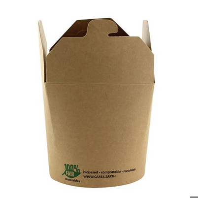 Papstar - 87269 Einweg-Lebensmittelbehälter (Karton, 0.76 l, Braun)