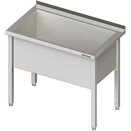 STALGAST - 700x600x850 mm - Edelstahl Topfspüle mit Aufkantung (silber)