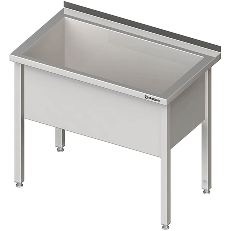 STALGAST - 900x700x850 - Premium Edelstahl Topfspüle mit Aufkantung (Silber)