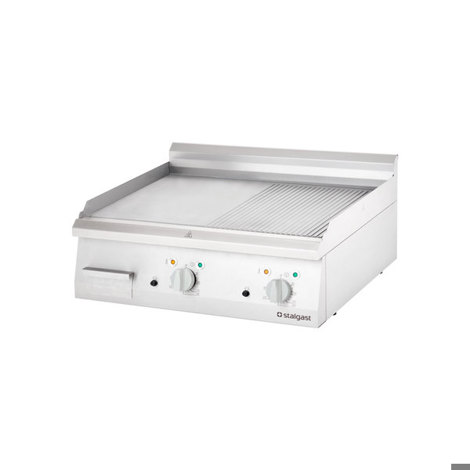STALGAST - Serie 700 ND - Elektro-Griddleplatte Tischgerät glatt - 800B x 700T x 250H mm