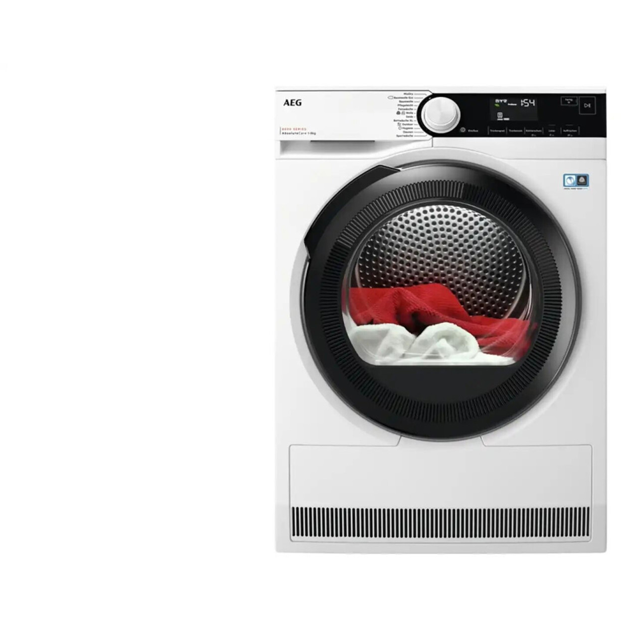 AEG - TR8T70680 - Wäschetrockner - Wärmepumpe, 8 kg Füllmenge, weiß