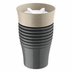 koziol - 7797281 - Thermobecher (SAFE TO GO) - TPE Kunststoff - 400ml ash grey/sand