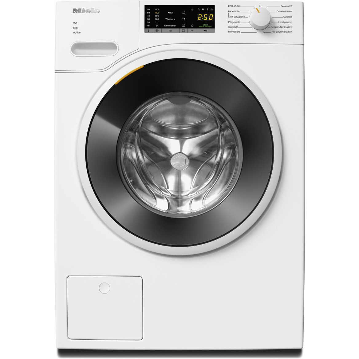 Miele - WWA 120 WCS - Waschmaschine - 8 kg Füllmenge, 1.400 U/Min Schleuderdrehzahl, weiß