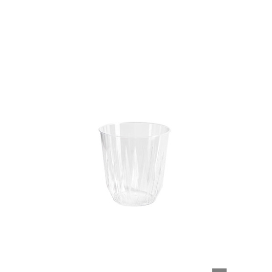 Duni - Trinkglas Diamond 1050 - Polystyrol Trinkglas (25 cl, Transparent, 7.90x7.90x8.00 cm)